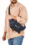 Men's Waist Bag Diagonal Multi-Pocket Waterproof Fabric Chest Cross Headphone Outlet Bag - 2