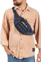 Men's Waist Bag Diagonal Multi-Pocket Waterproof Fabric Chest Cross Headphone Outlet Bag - 3