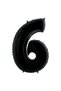 Black Matte Number Foil Balloon 70 cm – Party & Birthday Ornament - Number Balloon - 5