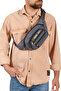 Men's Waist Bag Diagonal Multi-Pocket Waterproof Fabric Chest Cross Headphone Outlet Bag - 4