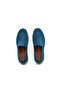 Genuine Suede Leather Navy Blue Loafer Men's Shoes - Rubber Sole - 4154 - 4