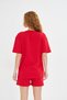 Women's Comfortable 100% Cotton Short Sleeve Casual Oversize T-Shirt - 6