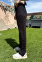 Women's Wide Leg Sweatpants with Snap Fasteners 3037 - 6