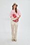 Strawberry Fields Forever Printed 100% Cotton Women Oversized Pink T-Shirt - 5