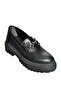 P6520343009 Black Thick Soled Women's Casual Shoes - 7