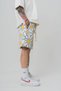 Daisy Pattern Print Detailed Shorts - 3