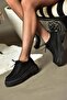 R294783002 Black Suede Women's Shoes - 4