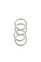 Unchained Blank Flat Model Keychain Ring 3.1 cm (50 Pieces) Silver