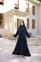 simple abaya with self-wrap Bat-medina silk - 4