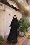 simple abaya with self-wrap Bat-medina silk - 6