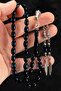 Men's Barley Cut Blue Vernier Powder Amber Rosary - 2
