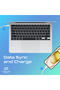 كابل EcoLine-CC120 USB-C فائق السرعة 60 واط - 1.2 متر - أبيض - 4
