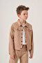 Double Pocket Buttoned Gabardine Boy's Jacket - 2
