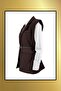 Belted Blazer Vest - Bitter Brown - 2