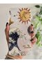 Realme C55 Compatible Wave and Sun Pattern Transparent Phone Case