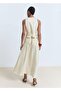 Gathered Paneled Midi Skirt - 4