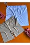 Modal Fabric Quality, 3 Skin, Black and White Color Women Shorts-Bermudas - 2