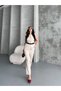 Women's Belted Vest Palazzo Pants Suit Two-Piece - 4
