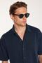 Men's Relax Fit Premium Series Modal Knitted Fabric Comfortable Use Short Sleeve Sports Navy Blue Shirt