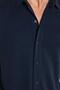 Men's Relax Fit Premium Series Modal Knitted Fabric Comfortable Use Short Sleeve Sports Navy Blue Shirt - 3