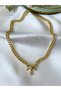 Asia by Leuvoie Zircon Stone S Letter Bow Necklace