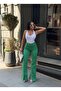 Women's High-Waisted Slit-Hem Bootcut Jeans Pants