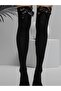 Women's Above Knee Bow Socks Stylish Quality Cotton 1 Pair - 2