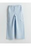 Lcw Kids Blue Elastic Waist Girls Cargo Pants - 2