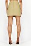 Women Textured Mini Skirt, Olive - 2