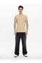 O-Neck Basic Short Sleeve Slim Brown Color T-Shirt
