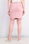 Women Belted Plain Pencil Skirt, Old Pink - 4