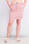Women Belted Plain Pencil Skirt, Old Pink