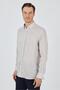 Men's Long Sleeve Linen Button-Down Collar Comfort Fit Shirt 1004250114 - 3
