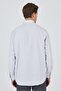 Men's Long Sleeve Patterned Hard Collar Pocket Cotton Comfort Fit Shirt 1004250174 - 5