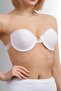 Back Transparent Adjustable Low-Cut Evening Dress Outfit Graduation, Wedding Bra (Padded) - 2