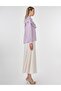 Frilly Jacquard Blouse Lilac - 8