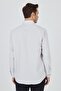 Men's Long Sleeve Patterned Hard Collar Pocket Cotton Comfort Fit Shirt 1004250174 - 5
