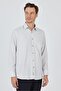 Men's Long Sleeve Patterned Hard Collar Pocket Cotton Comfort Fit Shirt 1004250174 - 2