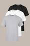 Men's Multicolor T-Shirt Regular Fit Relaxed Fit Crew Neck 3-Piece Basic T-Shirt Pack