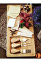 Cheese Presentation Board Bamboo and Stainless Knife Set Magnet Board - 3