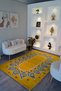 Mira Yellow Geometric Pattern Modern Boho Style Decorative Carpet 2927 - 5