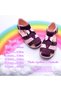 Orthopedic Girl's Sandals Rainbow Series Gku2404P Burgundy Powder - 5