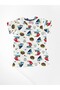 Boys' 100% Cotton White Sailing Ship Parrot Pattern Short Sleeve Shorts Summer Pajama Set - 5