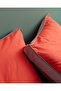 Allure King Size 100% Cotton Bed Sheet Lı Duvet Cover Set - Orange - 8