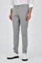Men's Gray Patterned Side Pocket Comfort Fit Cotton Chino Trousers 1003250122 - 2