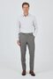 Men's Beige Flexible Comfort Fit Trousers with Side Pockets 1003250154 - 2
