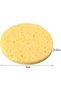 Deep Facial Round Cleansing Natural Wood Fiber Sponge Face Wash (Yellow - 4 Pieces) - 3