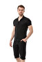 Men's Mechanical Linen Shirt Below Knee Capri Suit - 3