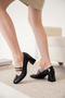 New 58-05 Double Striped Thick Heel Shoes - 4