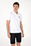 Men's Regular Fit Polo Neck White Textured T-Shirt 50300165-Vr013 - 3